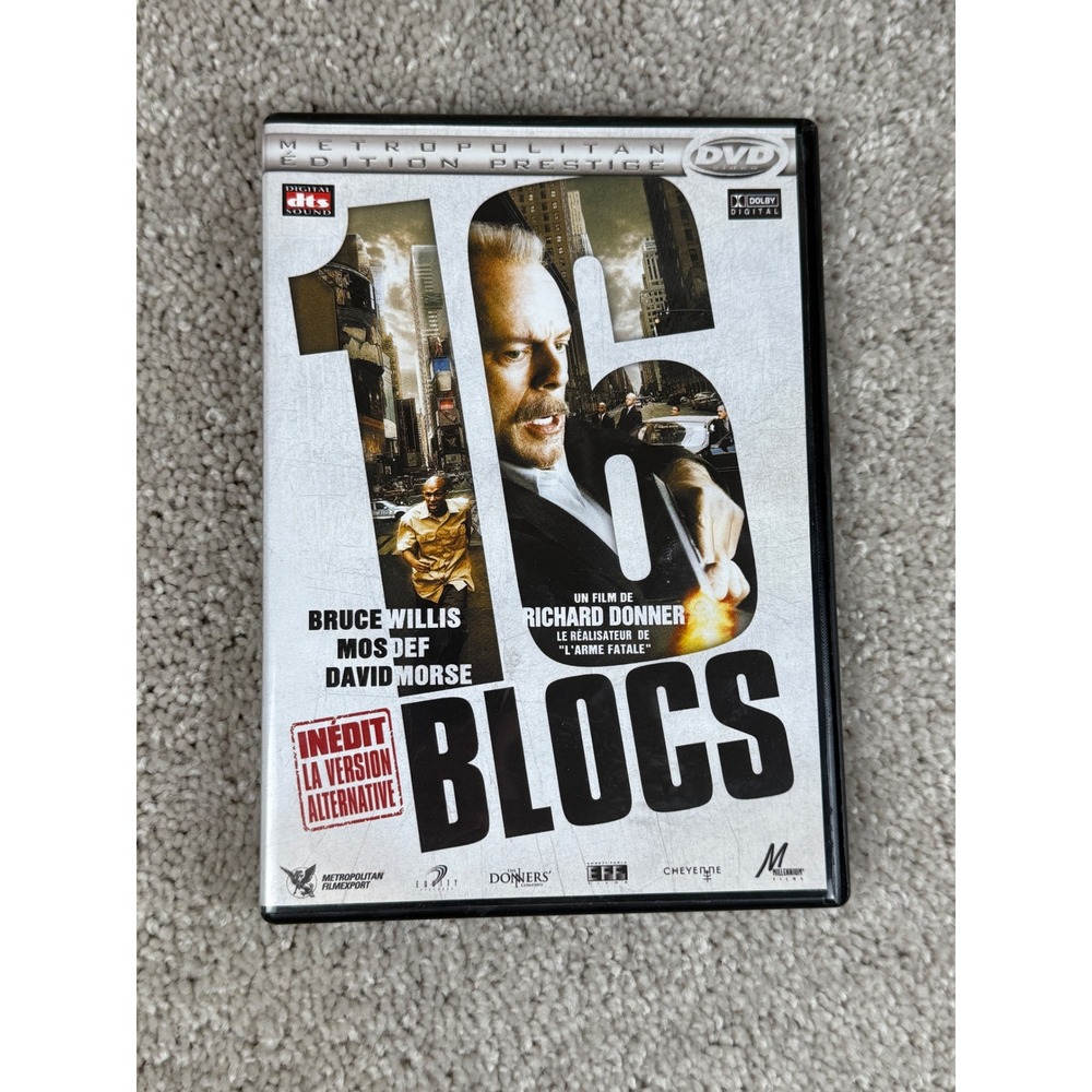 16 Blocs Metropolitan Edition Prestige Region 2 DVD Mos Def Crime (Not tested)